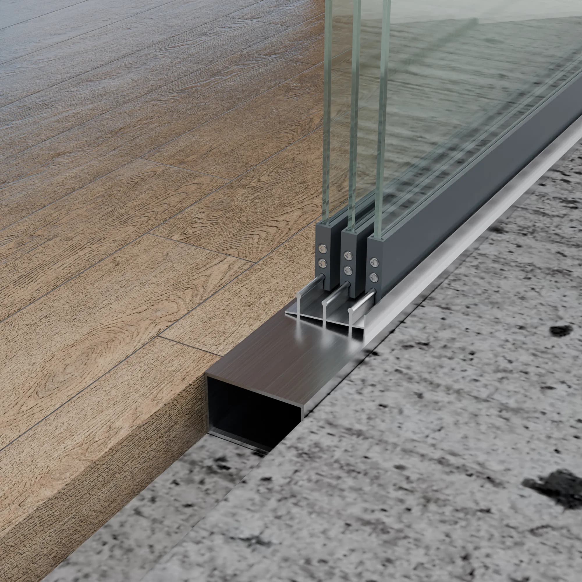 Glazen schuifwanden – Glas